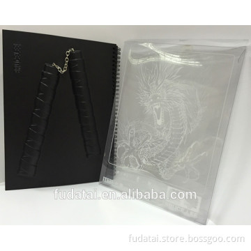 FDT custom kids PVC cover full color top quality story double wire-o book